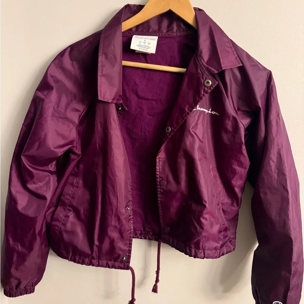 Champion Purple Coach Jacket – Women’s Small